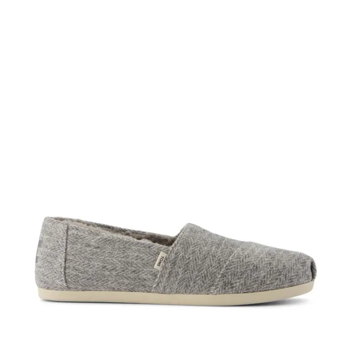 Toms TOMS Classics Alpargata Cozy Grey Herringbone 8211 Women
