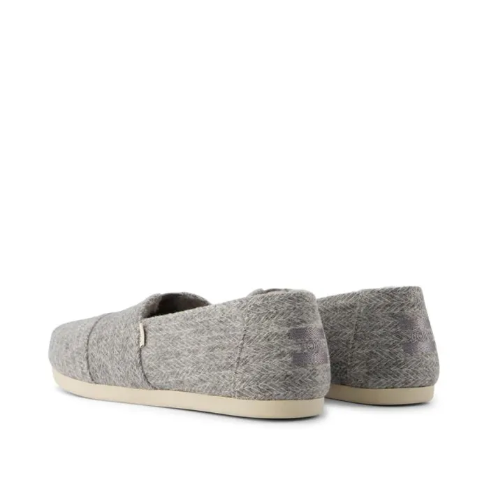 Toms TOMS Classics Alpargata Cozy Grey Herringbone 8211 Women Toms TOMS Classics Alpargata Cozy Grey Herringbone 8211 Women