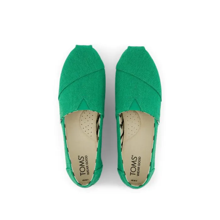 Toms TOMS Classics Alpargata Deep Mint Heritage Canvas 8211 Women