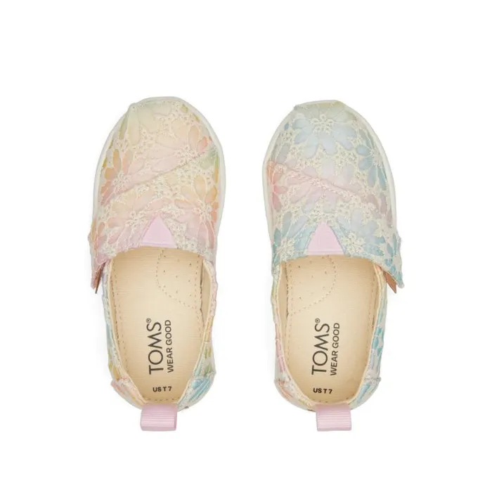 Toms TOMS Classics Alpargata Toddler Shoe Floral Lace Ombre 8211 KidsWomen