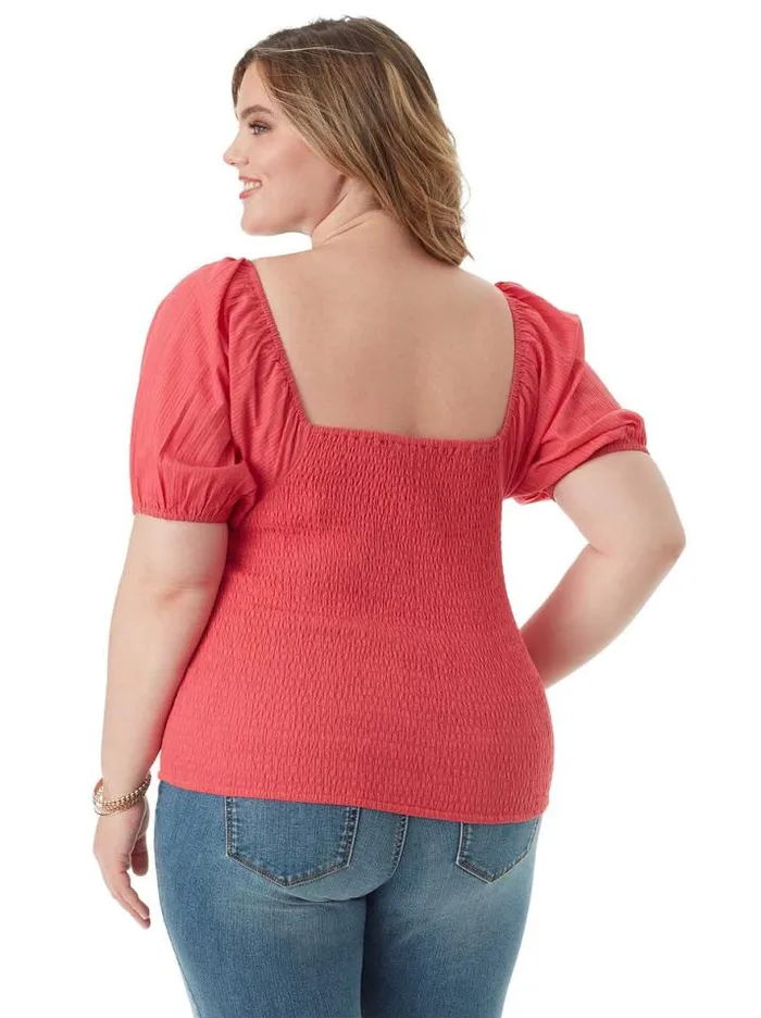 Tops Clothing Jessica Simpson Diamond Top In Claret Red