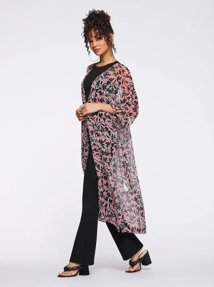 Tops Clothing Jessica Simpson Lailaa Kimono In Flora Brushes