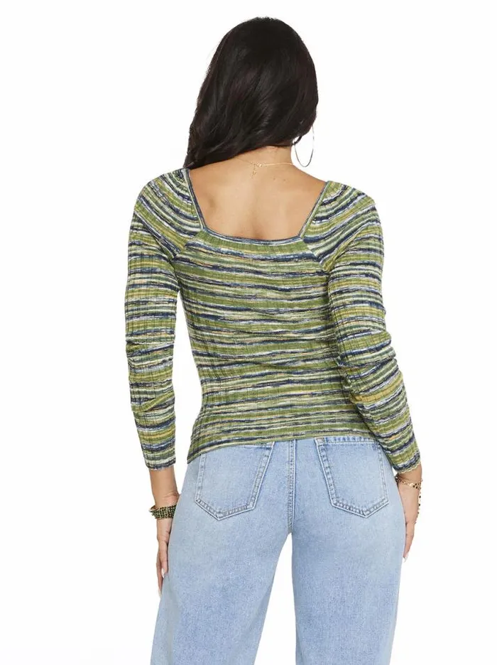 Tops Clothing Jessica Simpson Neve Top In Navy Blazer Stripe