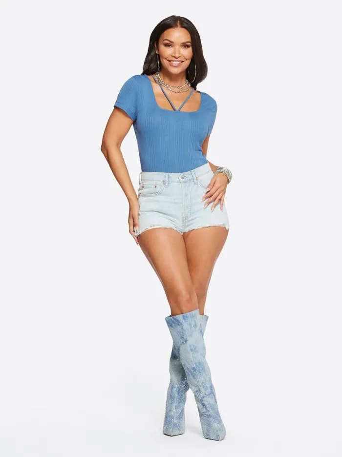 Tops Clothing Jessica Simpson Pippa Top In Sargasso Sea
