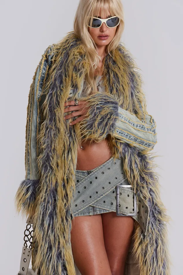 Tops Shop Kiba Denim Coat 8211 Jaded London Women