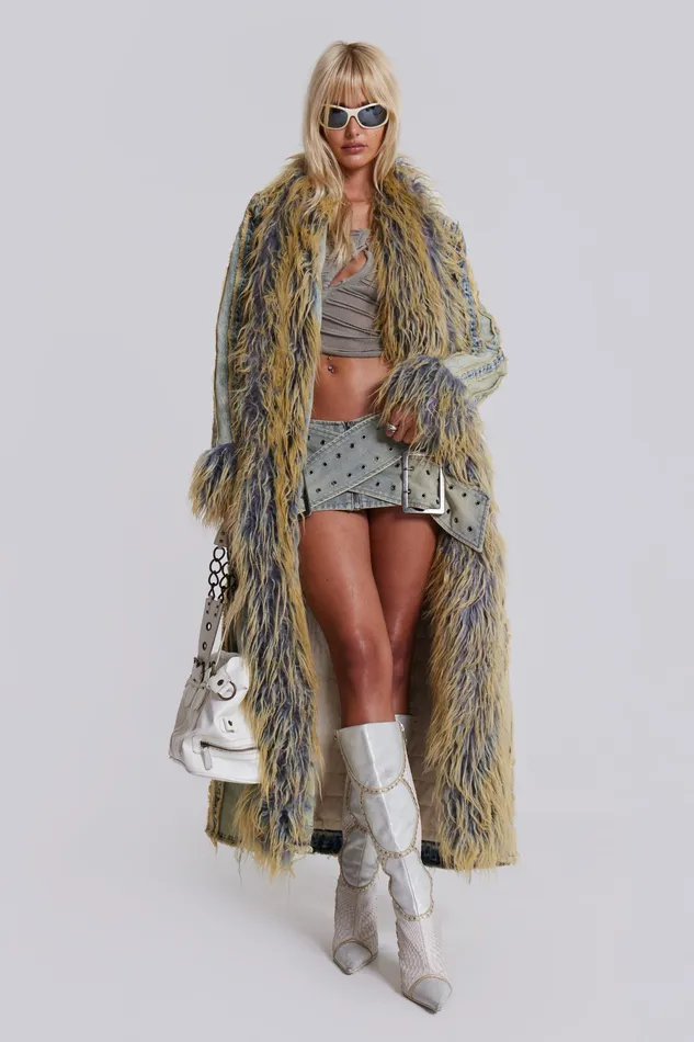 Tops Shop Kiba Denim Coat 8211 Jaded London Women