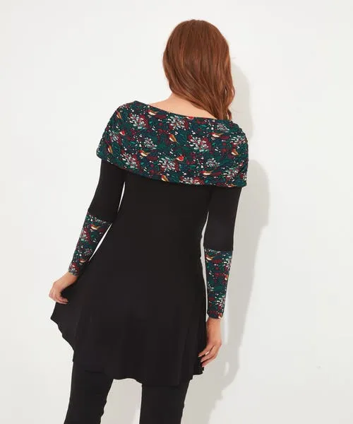 Tops Tunics and Blouses Festive Bardot Tunic Black Joebrowns Apparel Tops Tunics and Blouses Festive Bardot Tunic Black Joebrowns Apparel