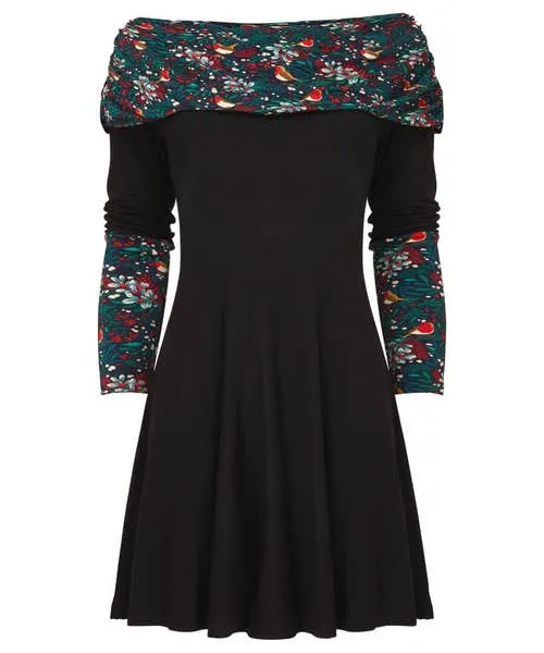 Tops Tunics and Blouses Festive Bardot Tunic Black Joebrowns Apparel Tops Tunics and Blouses Festive Bardot Tunic Black Joebrowns Apparel