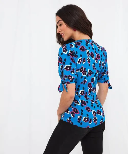 Tops Tunics and Blouses Joebrowns Apparel Alluring Animal Blouse Blue Tops Tunics and Blouses Joebrowns Apparel Alluring Animal Blouse Blue