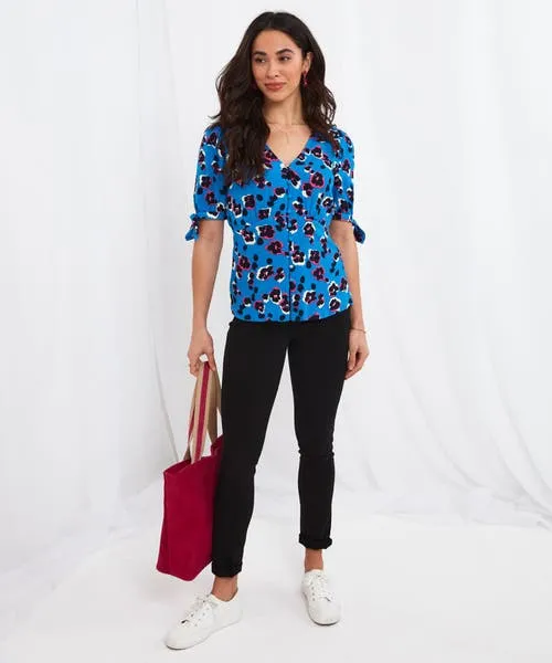 Tops Tunics and Blouses Joebrowns Apparel Alluring Animal Blouse Blue Tops Tunics and Blouses Joebrowns Apparel Alluring Animal Blouse Blue