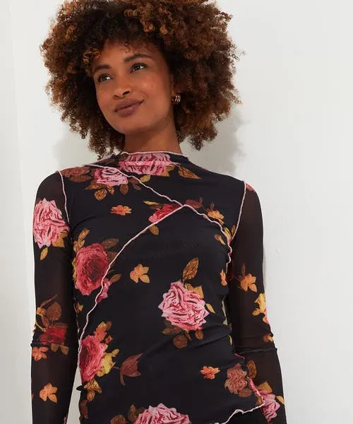 Tops Tunics and Blouses Joebrowns Apparel Florence Mesh Top Black Tops Tunics and Blouses Joebrowns Apparel Florence Mesh Top Black