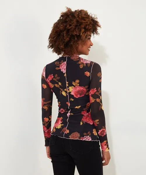 Tops Tunics and Blouses Joebrowns Apparel Florence Mesh Top Black Tops Tunics and Blouses Joebrowns Apparel Florence Mesh Top Black