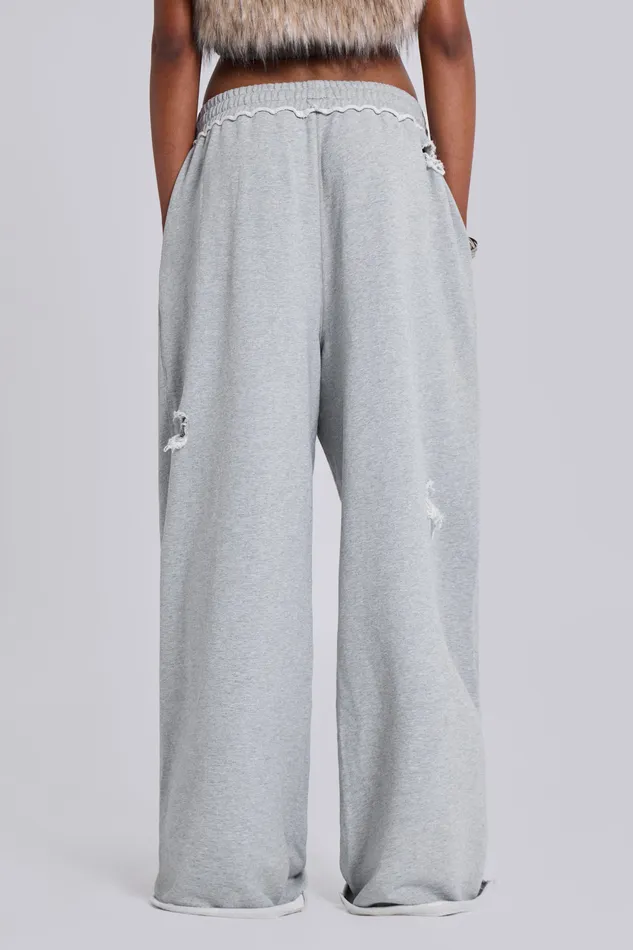 Tops Women Distressed Monster Joggers In Loopback Jaded London