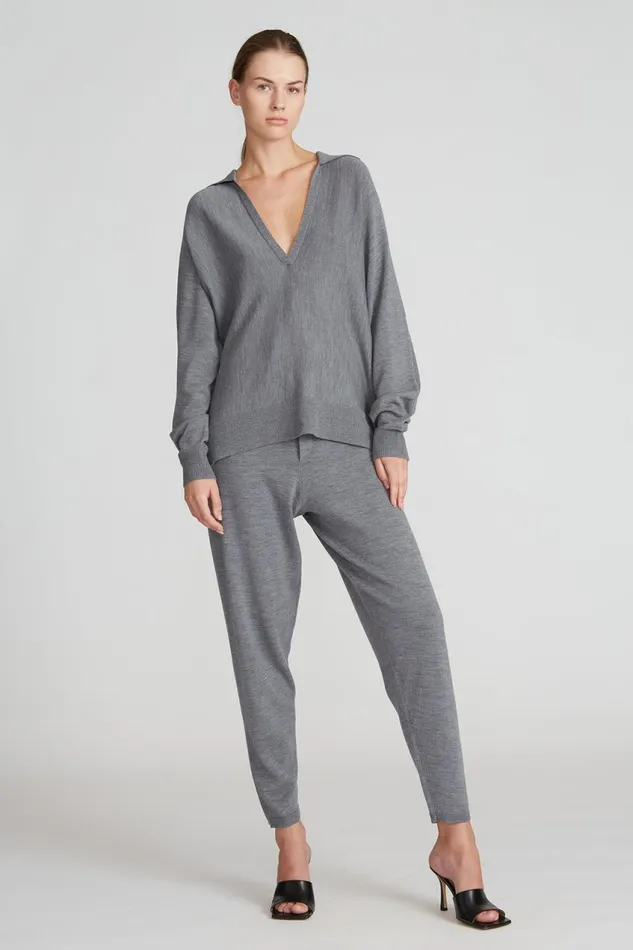 Tops Women Halston Frankie Sweater Medium Heather Grey