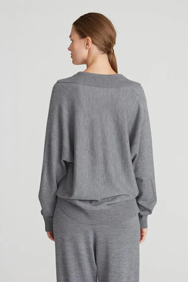 Tops Women Halston Frankie Sweater Medium Heather Grey