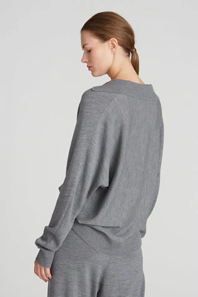 Tops Women Halston Frankie Sweater Medium Heather Grey