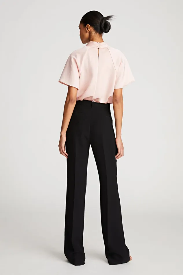 Tops Women Halston Nelia Top In Double Satin Rose