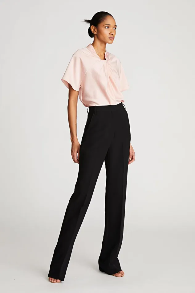 Tops Women Halston Nelia Top In Double Satin Rose