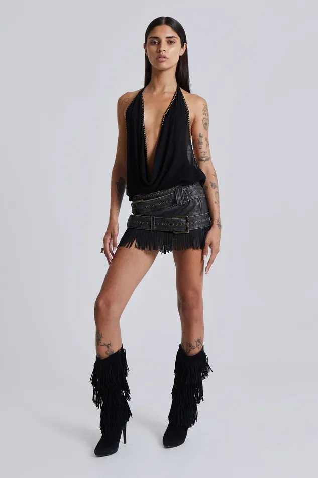 Tops Women Jaded London Tatiana Backless Studded Top