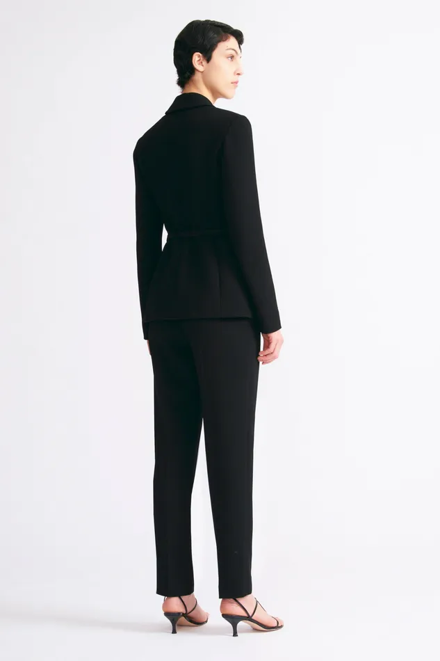 Trousers Emilia Wickstead Women Arabella Trousers In Black Double Crepe