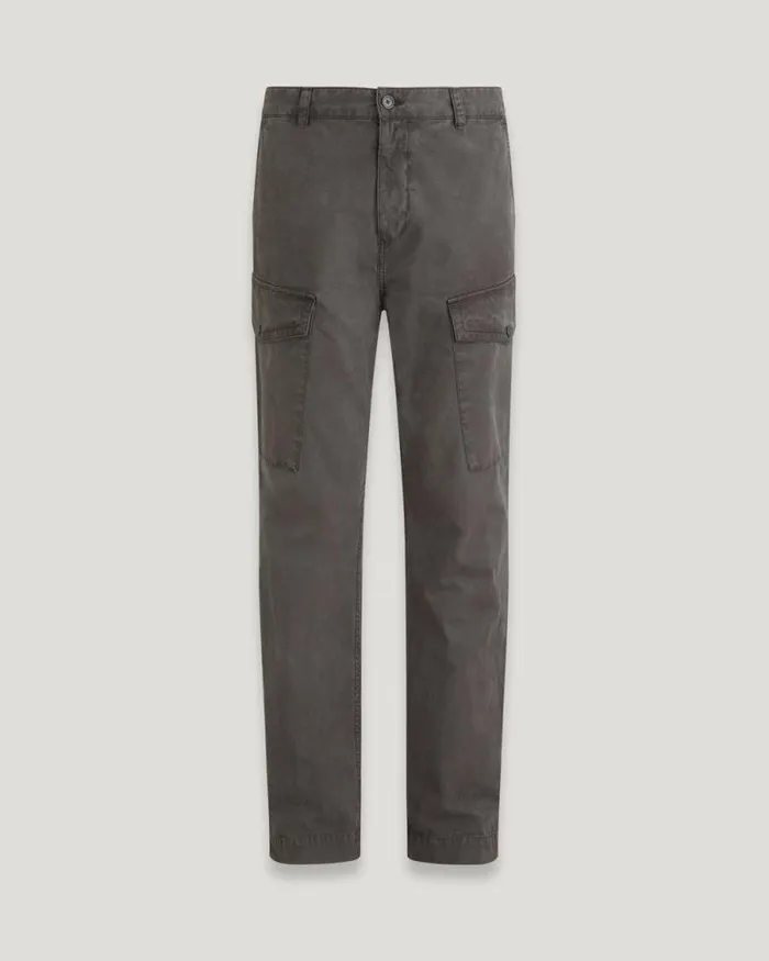 Trousers Men Belstaff Dispatch Cargo Trousers Forge Grey