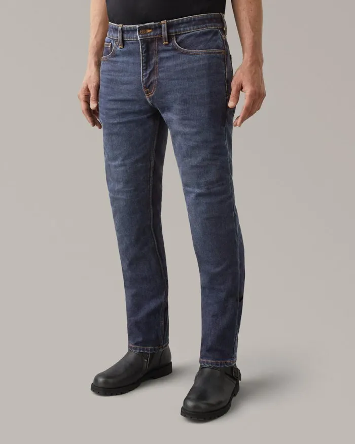 Trousers Men Belstaff Poplar Motorcycle Jeans Washed Indigo