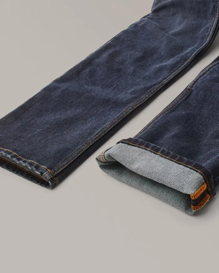 Trousers Men Belstaff Poplar Motorcycle Jeans Washed Indigo
