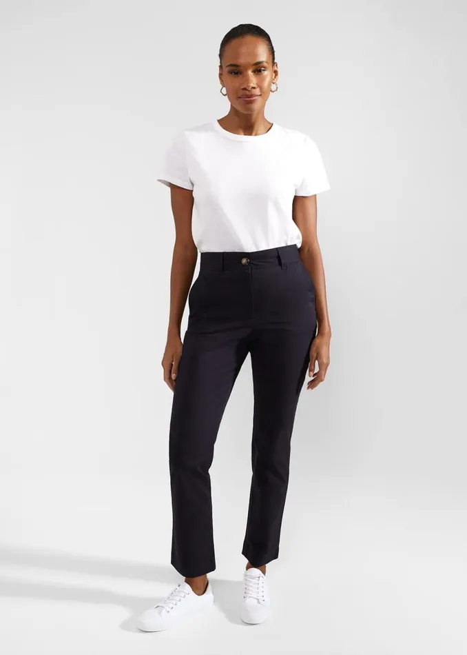 Trousers Women HOBBS Calla Chino Navy