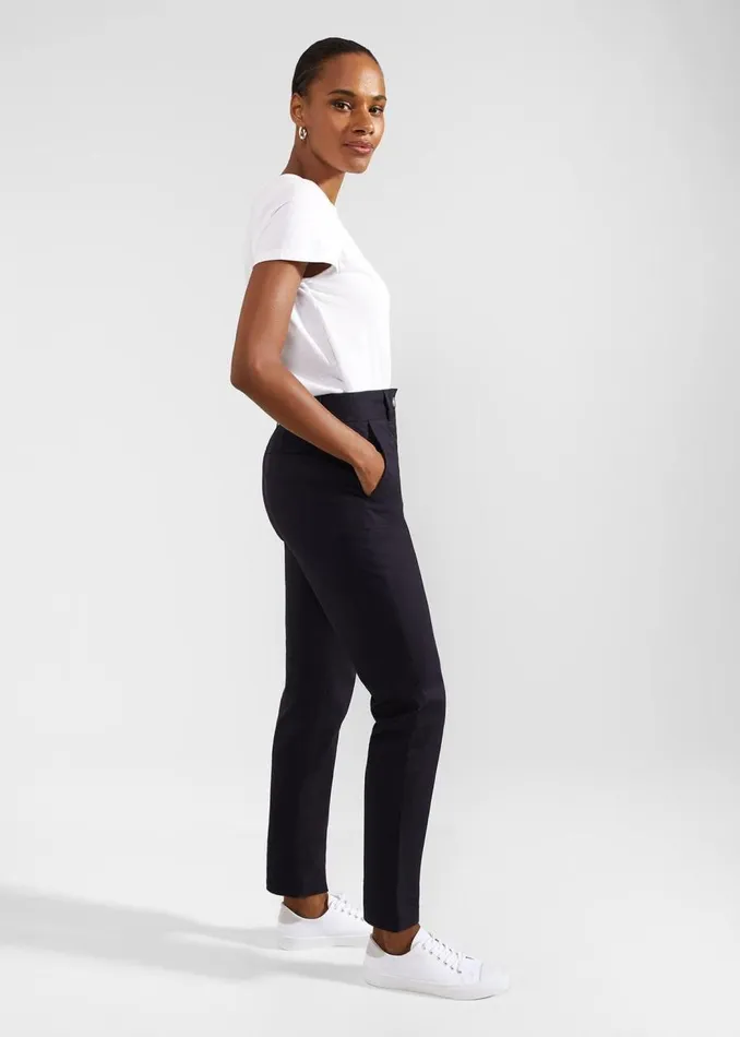 Trousers Women HOBBS Calla Chino Navy