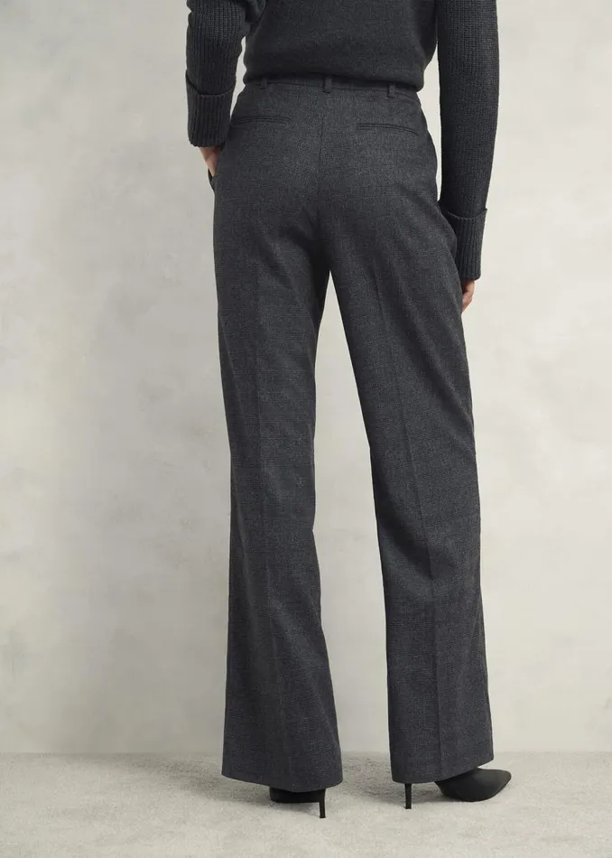 Trousers Women HOBBS Middleton Trouser With Wool Grey Black