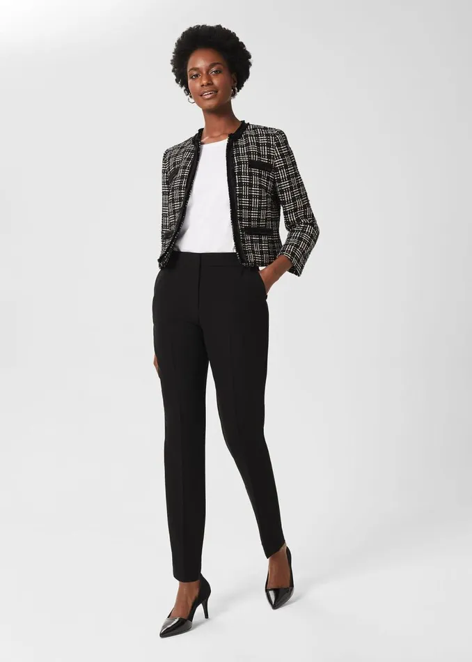 Trousers Women HOBBS Petite Mel Tapered Trousers Black