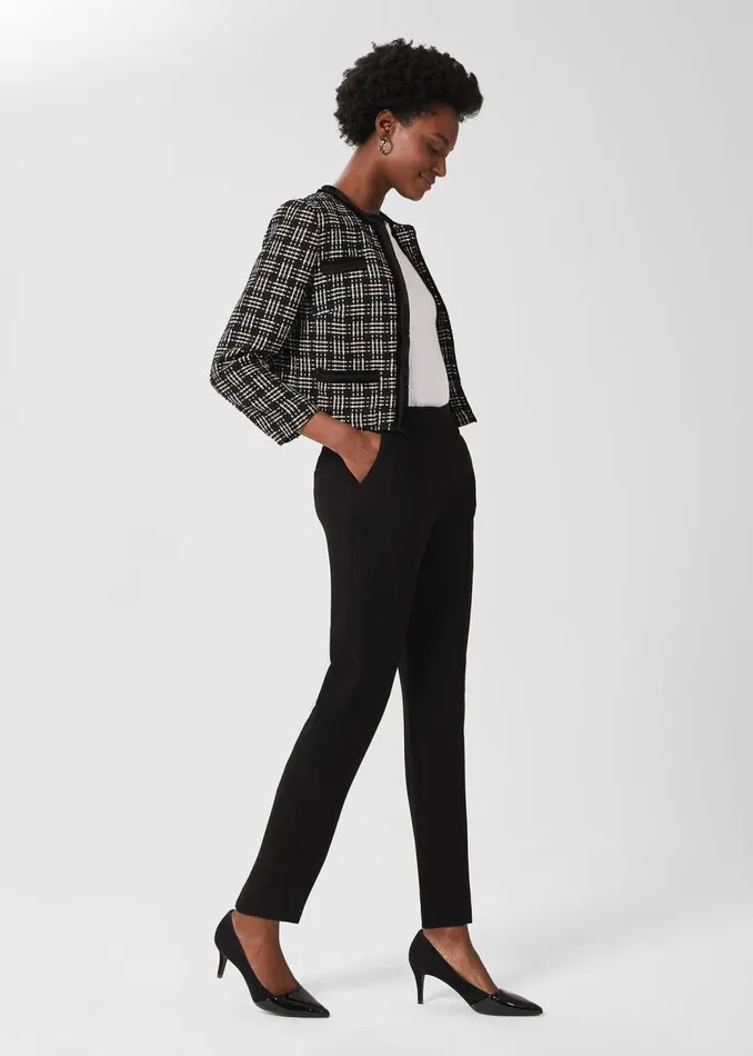 Trousers Women HOBBS Petite Mel Tapered Trousers Black