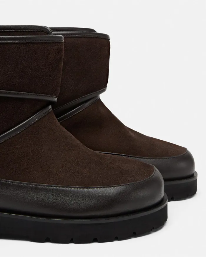 Versace Boots Men Bastion Suede Boots Black
