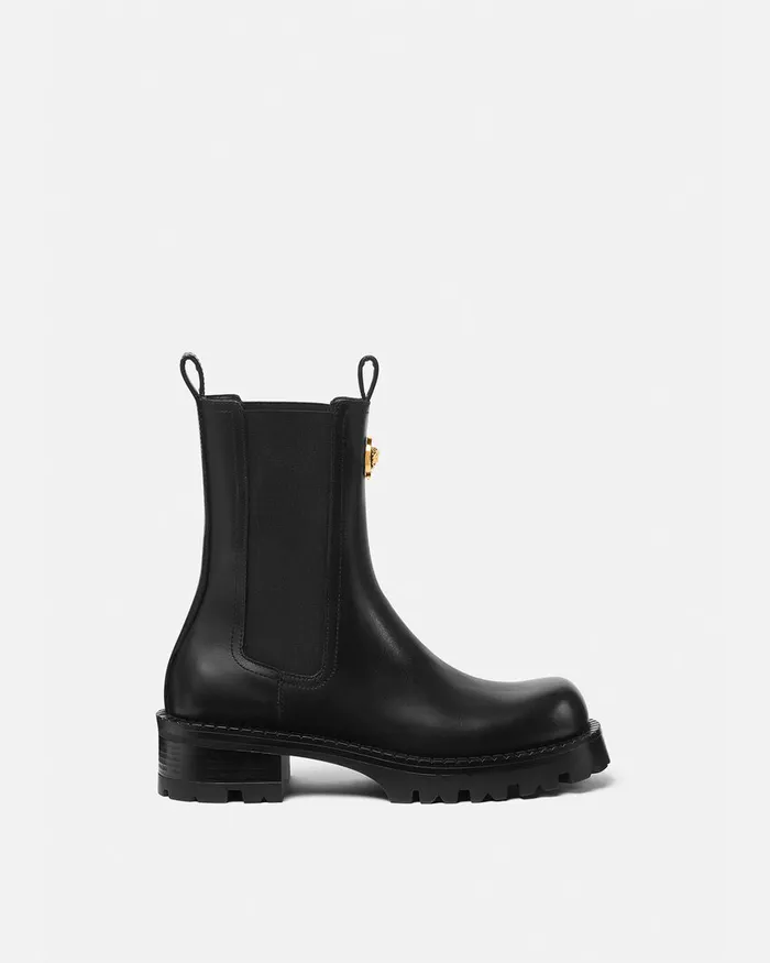 Versace Boots Women Alia Chelsea Boots 35 Mm Blackgold