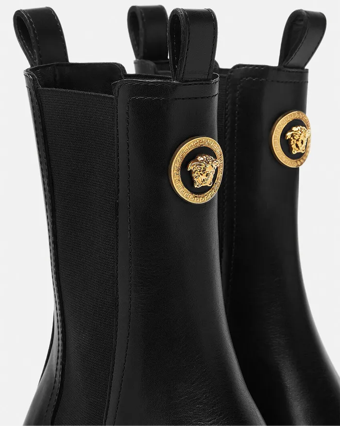 Versace Boots Women Alia Chelsea Boots 35 Mm Blackgold
