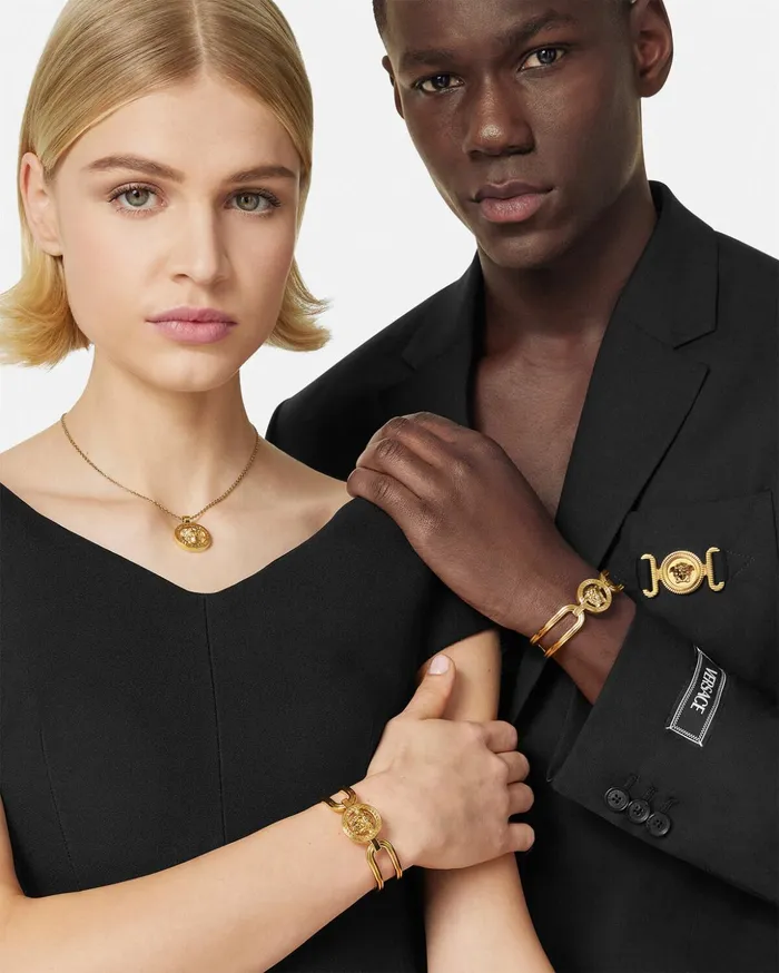 Versace Bracelets WomenMen Medusa 03995 Cuff Bracelet Light Gold