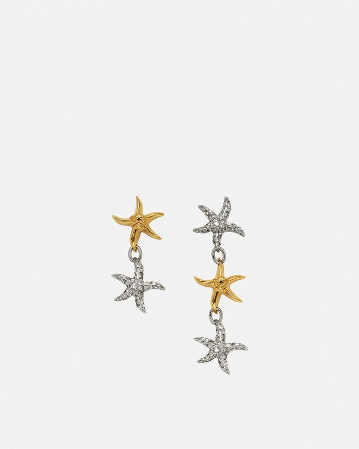 Versace Earrings Women Barocco Sea Drop Earrings Silvergold