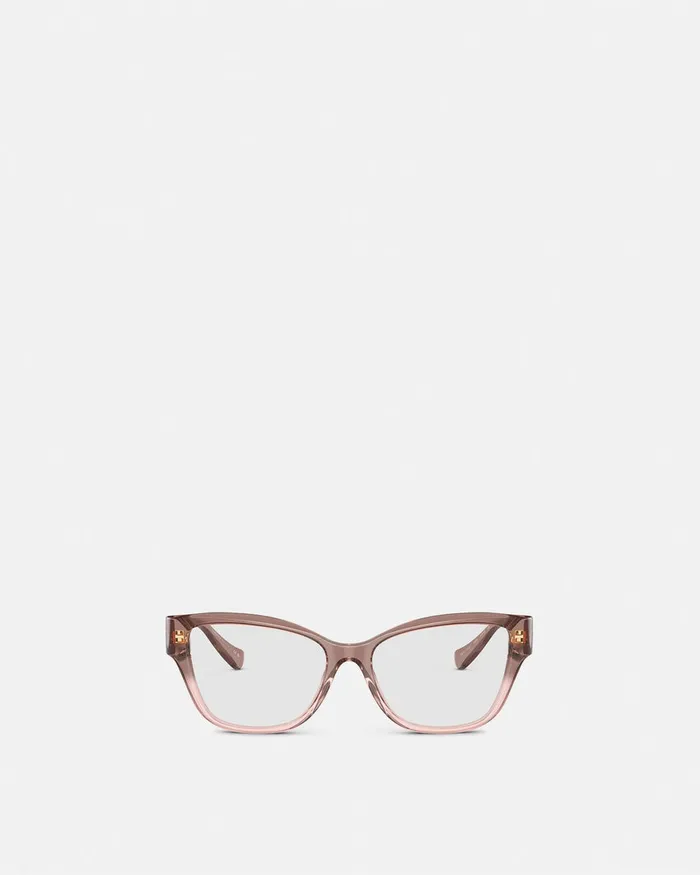 Versace Eyeglass Frames Women Medusa Deco CatEye Glasses Havana
