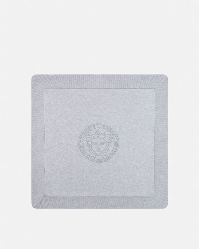 Versace Gift Sets Kids Medusa Baby Blanket Set Gray