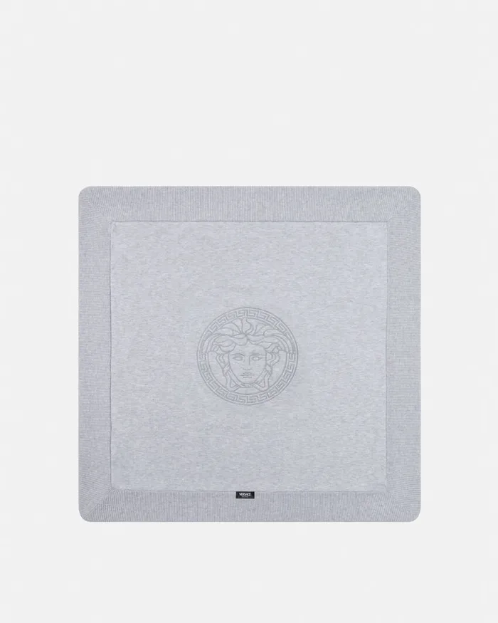 Versace Gift Sets Kids Medusa Baby Blanket Set Gray