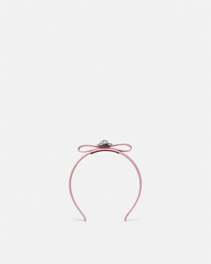 Versace Hair Accessories Women Gianni Ribbon Headband Pink