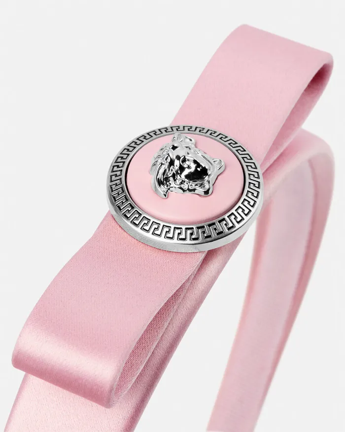 Versace Hair Accessories Women Gianni Ribbon Headband Pink