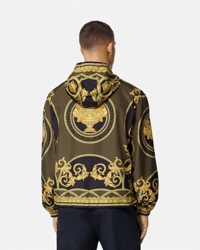 Versace Jackets and Coats Men La Coupe Des Dieux Windbreaker Jacket Black
