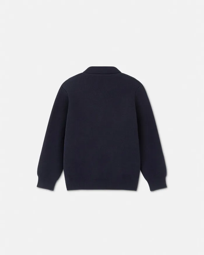 Versace Knitwear and Sweatshirts Kids Logo Towel Jumper Blackgreen