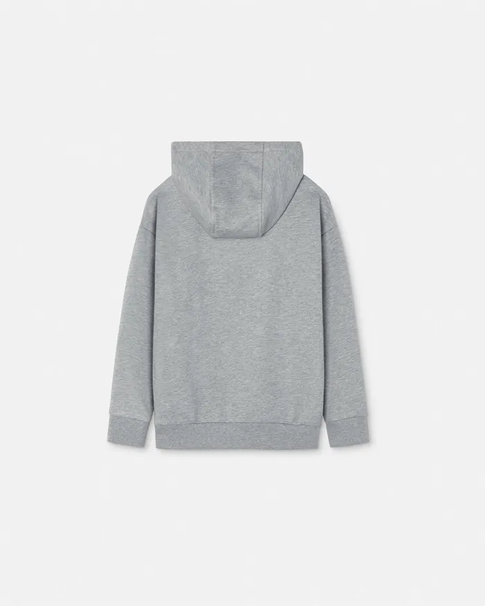 Versace Knitwear and Sweatshirts Kids Medusa Embroidery Hoodie Gray