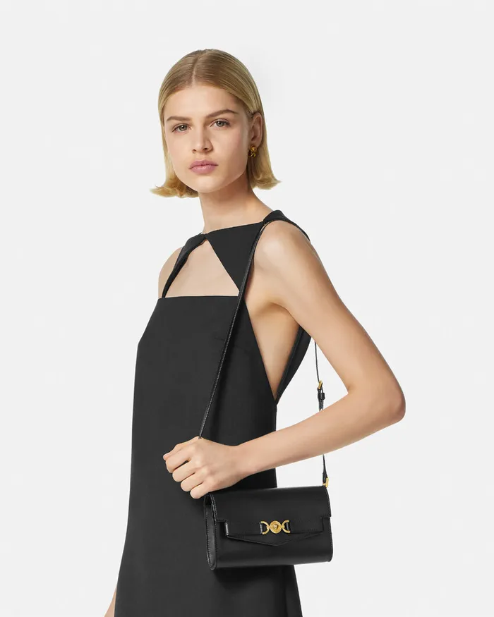 Versace Mini Bags and Clutches Women Medusa 03995 Crossbody Bag Blackgold