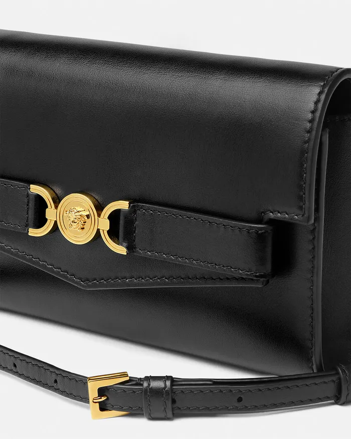 Versace Mini Bags and Clutches Women Medusa 03995 Crossbody Bag Blackgold