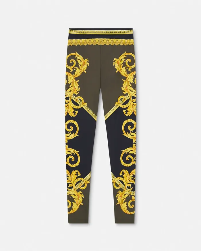 Versace Pants and Shorts Women La Coupe Des Dieux Leggings Black