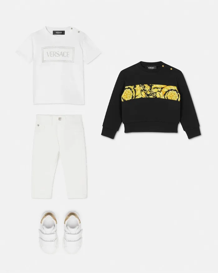 Versace Pants and Skirts Kids Baby Jeans White