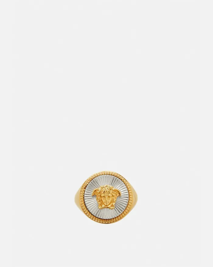 Versace Rings Women Medusa Biggie Ring Silvergold